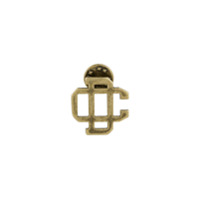 Dsquared2 Broche com aplicação DC - Dourado