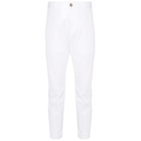 Dsquared2 Calça cropped com estampa de logo posterior - Branco