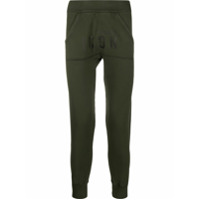 Dsquared2 Calça esportiva de algodão com slogan e bolso frontal - Verde