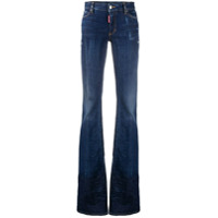 Dsquared2 Calça jeans bootcut com cintura média - Azul