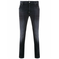 Dsquared2 Calça jeans skinny cintura média com efeito destroyed - Preto
