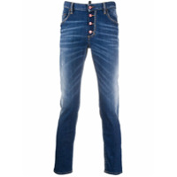 Dsquared2 Calça jeans skinny com efeito manchado - Azul