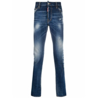 Dsquared2 Calça jeans skinny com estampa - Azul