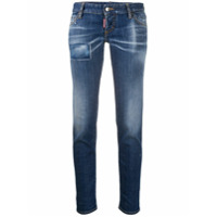Dsquared2 Calça jeans skinny com lavagem estonada - Azul