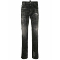 Dsquared2 Calça jeans slim com aplicação de cristal - Preto