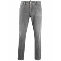 Dsquared2 Calça jeans slim com efeito destroyed - Cinza
