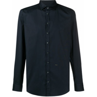 Dsquared2 Camisa mangas longas com placa de logo - Azul