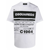 Dsquared2 Camiseta com detalhe de texto - Branco