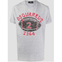 Dsquared2 Camiseta com estampa American football - Cinza