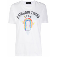 Dsquared2 Camiseta com estampa arco-íris - Branco