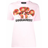 Dsquared2 Camiseta com estampa de rato - Rosa