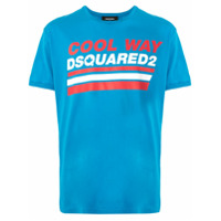 Dsquared2 Camiseta com estampa gráfica - Azul