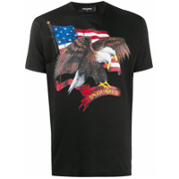 Dsquared2 Camiseta com logo de águia - Preto