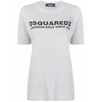 Dsquared2 Camiseta com logo e aplicação de tachas - Cinza