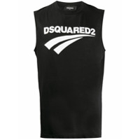 Dsquared2 Camiseta decote careca com estampa de logo - Preto