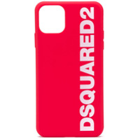 Dsquared2 Capa para iPhone 11 Pro Max com logo - Vermelho