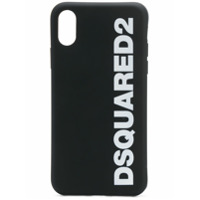 Dsquared2 Capa para iPhone X com logo - Preto