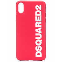 Dsquared2 Capa para iPhone X com logo - Vermelho