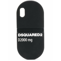 Dsquared2 Capa para iPhone X D2000 com logo - Preto