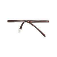 Dsquared2 Cinto com placa de logo e detalhe de nó - Marrom