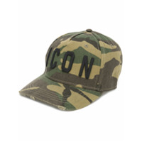 Dsquared2 Icon embroidered-motif cap - Verde
