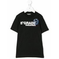 Dsquared2 Kids 5th grade print T-shirt - Preto
