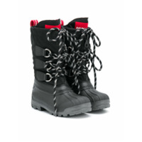 Dsquared2 Kids Bota cano longo com cadarço - Preto