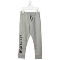 Dsquared2 Kids Calça esportiva com estampa de logo - Cinza