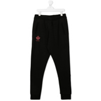 Dsquared2 Kids Calça esportiva com estampa de logo - Preto