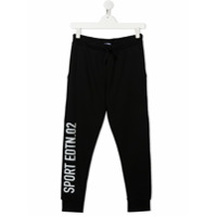 Dsquared2 Kids Calça esportiva com estampa de logo - Preto