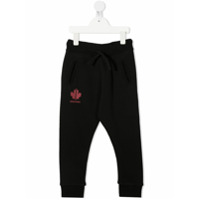 Dsquared2 Kids Calça esportiva com estampa de logo - Preto
