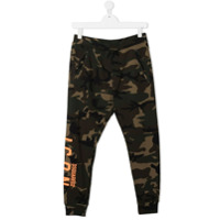 Dsquared2 Kids Calça esportiva com logo e estampa camuflada - Verde