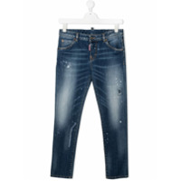 Dsquared2 Kids Calça jeans Cool Girl com lavagem estonada - Azul