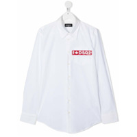 Dsquared2 Kids Camisa com estampa de logo - Branco