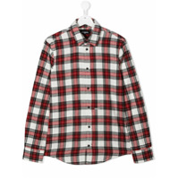 Dsquared2 Kids Camisa xadrez com mangas longas - Vermelho