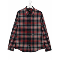 Dsquared2 Kids Camisa xadrez com mangas longas - Vermelho