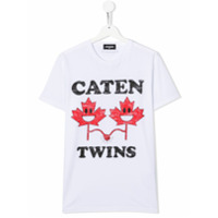 Dsquared2 Kids Camiseta com estampa Caten Twins - Branco