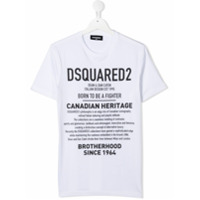 Dsquared2 Kids Camiseta com estampa da marca - Branco