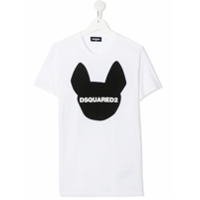 Dsquared2 Kids Camiseta com estampa de cachorro - Branco