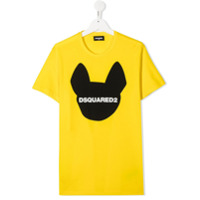 Dsquared2 Kids Camiseta com estampa de logo - Amarelo