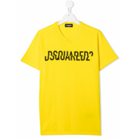 Dsquared2 Kids Camiseta com estampa de logo - Amarelo