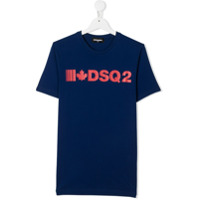 Dsquared2 Kids Camiseta com estampa de logo - Azul