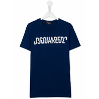 Dsquared2 Kids Camiseta com estampa de logo - Azul