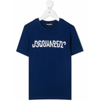 Dsquared2 Kids Camiseta com estampa de logo - Azul
