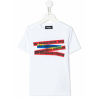 Dsquared2 Kids Camiseta com estampa de logo - Branco