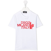 Dsquared2 Kids Camiseta com estampa de logo - Branco