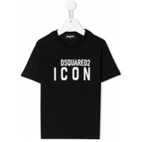 Dsquared2 Kids Camiseta com estampa de logo Icon - Preto