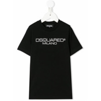 Dsquared2 Kids Camiseta com estampa de logo - Preto