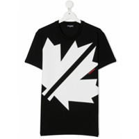 Dsquared2 Kids Camiseta com estampa de logo - Preto