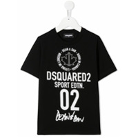 Dsquared2 Kids Camiseta com estampa de logo - Preto